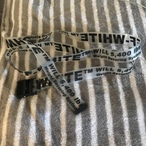 OFF-WHITE Clear Rubber Plastic Utility Belt